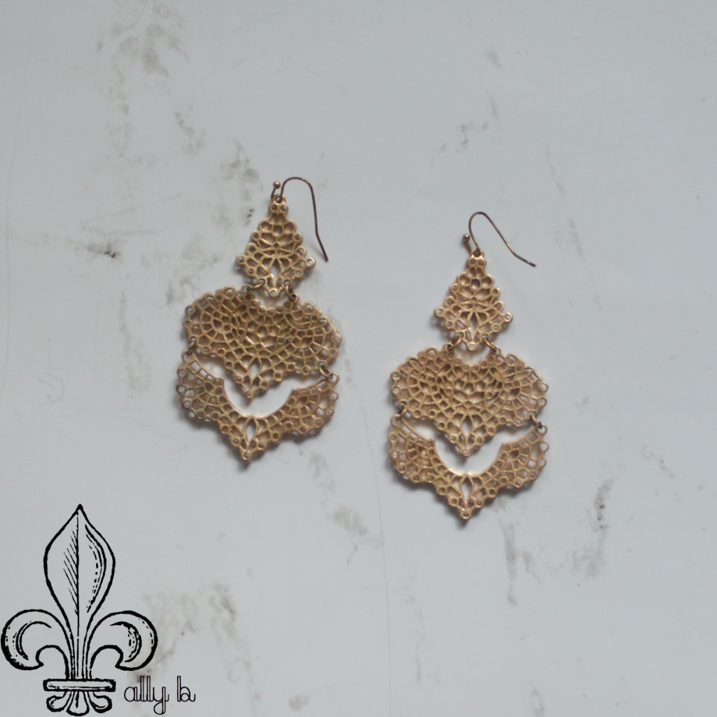Gold Chandelier Earrings